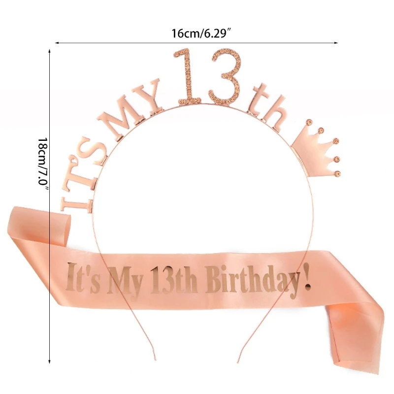 Newest 13/16/18/21/30/40/50/60/70/80th Birthday Party Supplies 13/16/18/21/30/40/50/60/70/80th Birthday Rose Gold Tiara Sash
Newest 13/16/18/21/30/40/50/60/70/80th Birthday Party Supplies 13/16/18/21/30/40/50/60/70/80th Birthday Rose Gold Tiara Sash