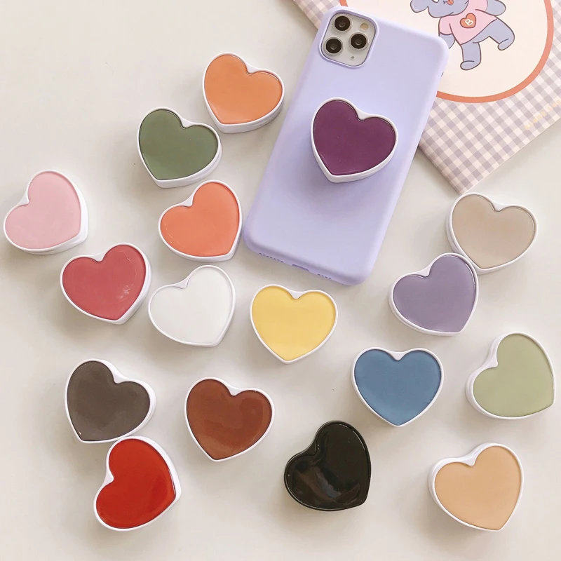 Universal Phone Heart shape Socket Stand Bracket Expanding Stand stretch grip phone Holder Finger Cute Cartoon Stand for iphone
Universal Phone Heart shape Socket Stand Bracket Expanding Stand stretch grip phone Holder Finger Cute Cartoon Stand for iphone
