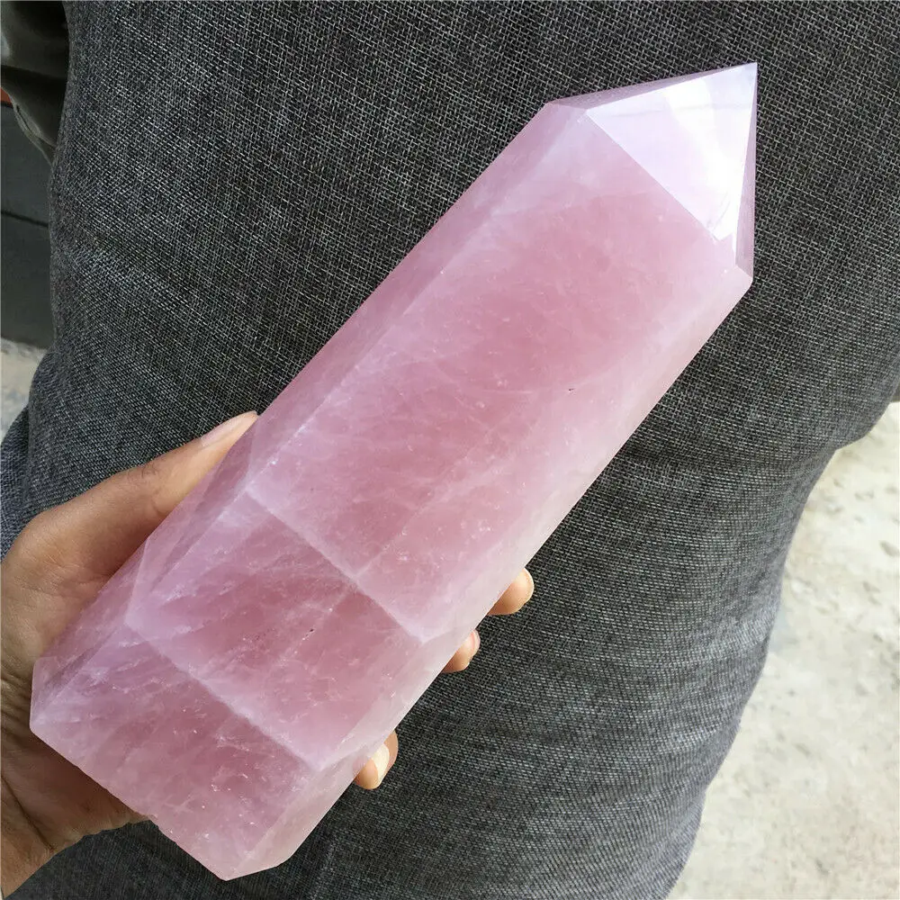 Natural Crystals Rose Quartz Tower Point Energy Reiki Stones Room Home Office Aquarium decoration accessories Gemstone
Natural Crystals Rose Quartz Tower Point Energy Reiki Stones Room Home Office Aquarium decoration accessories Gemstone