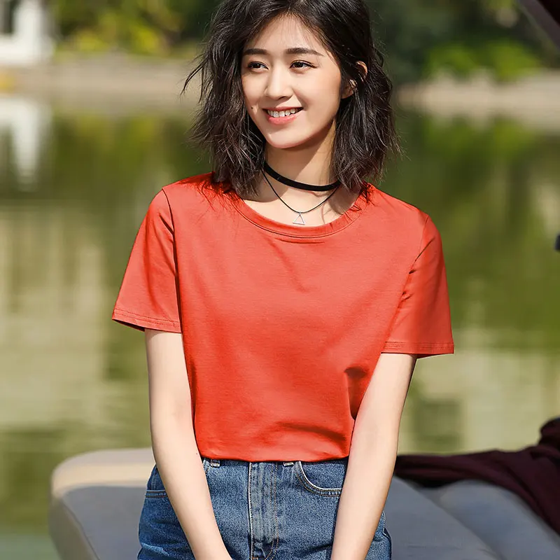 FashionLogo Printing T Shirts Women's brown Short Sleeve Fashion 100% cotton Female red T-Shirts
FashionLogo Printing T Shirts Women's brown Short Sleeve Fashion 100% cotton Female red T-Shirts