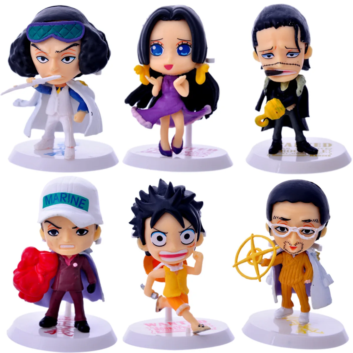 6Pcs/1Set Anime One Piece Luffy Boa·Hancock Figure Set Toy Decoration Kuzan Borsalino Action Figuine Toys Doll
6Pcs/1Set Anime One Piece Luffy Boa·Hancock Figure Set Toy Decoration Kuzan Borsalino Action Figuine Toys Doll