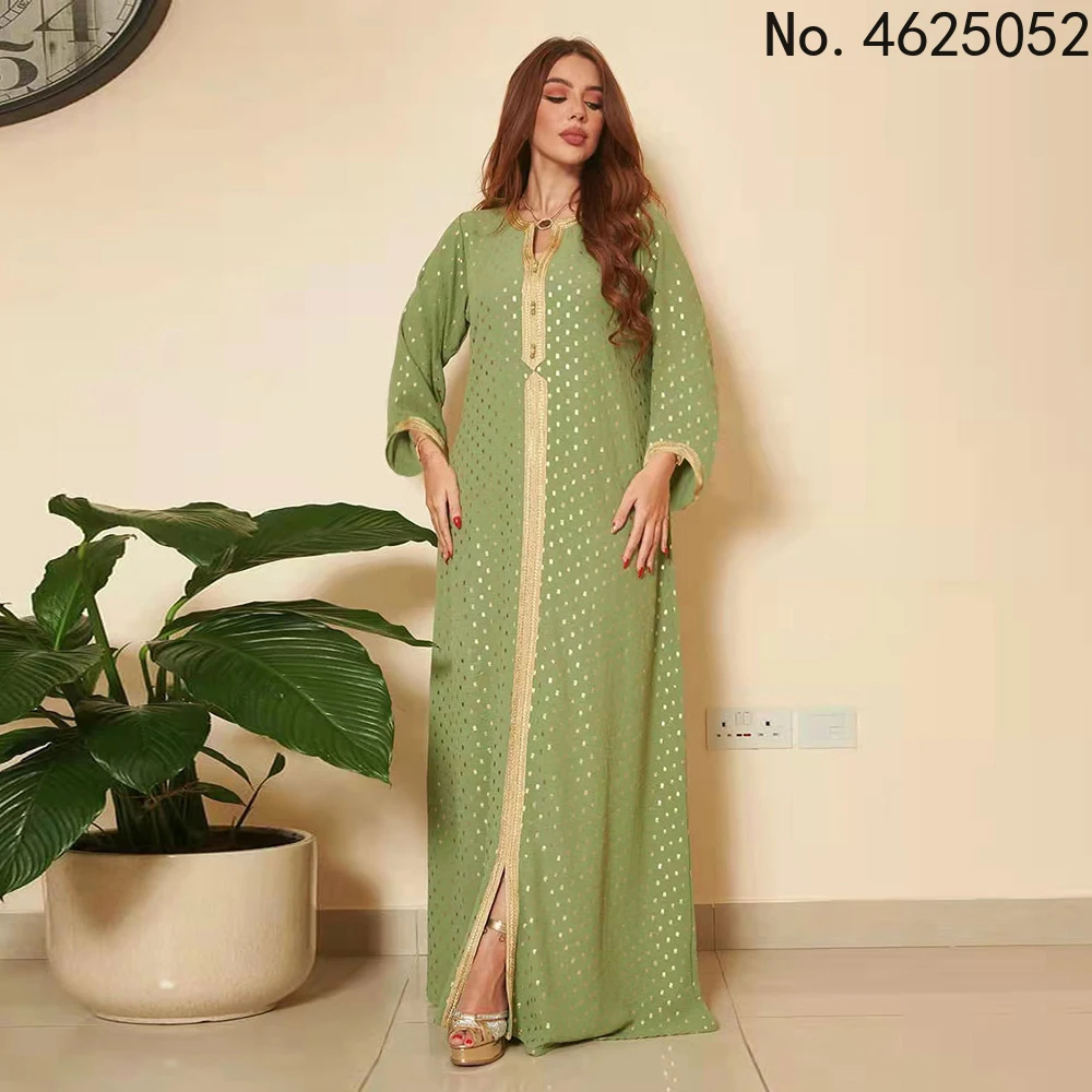 ИД мусульманская Мода Abayas для женщин Дубай турецкий с длинным рукавом Кафтан