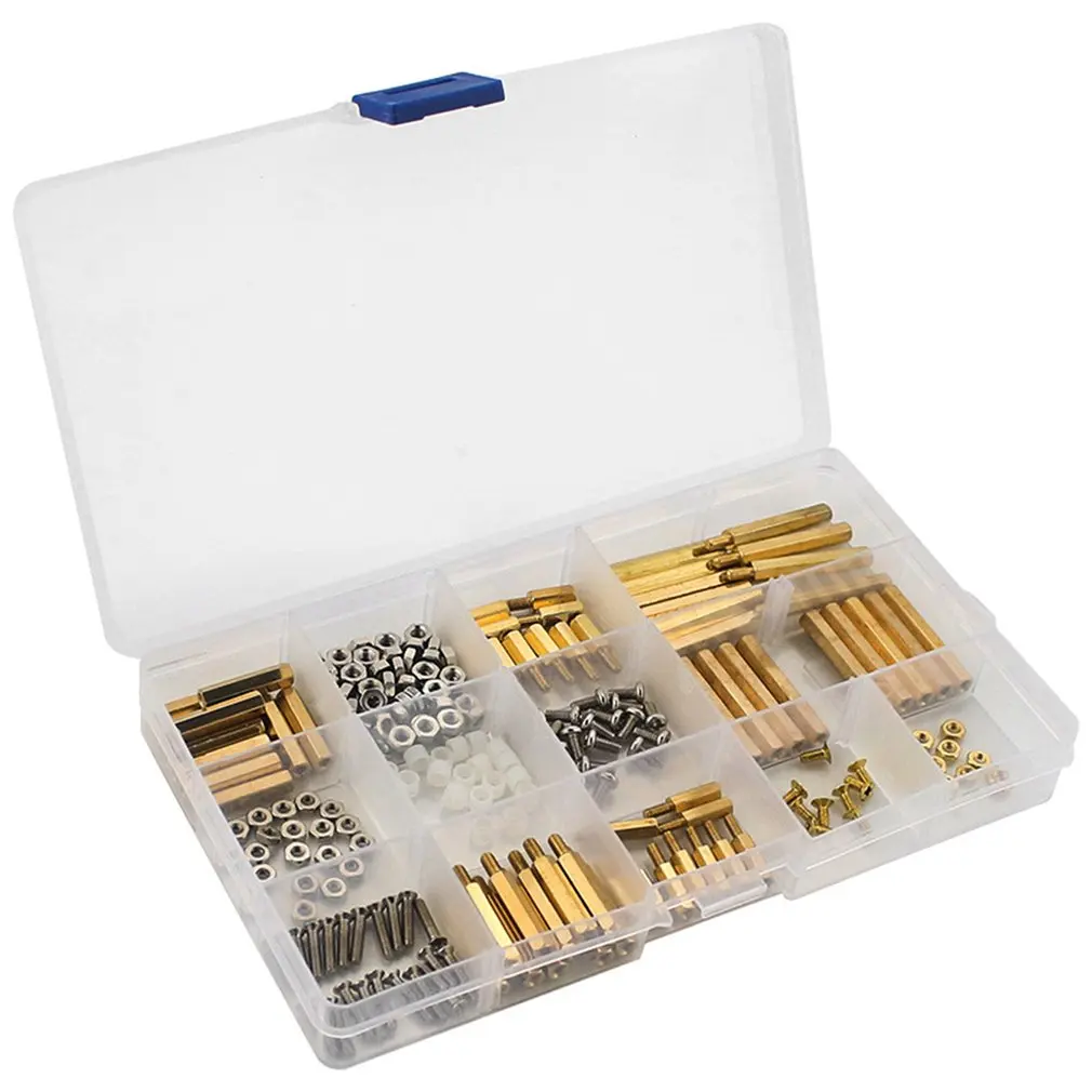 210 pcs/lot for Raspberry Pi Screws Set M2.5 M3 Copper Metal Screw Nuts Gasket for Raspberry Pi 4 Model B /3B+/3B Robot Car
210 pcs/lot for Raspberry Pi Screws Set M2.5 M3 Copper Metal Screw Nuts Gasket for Raspberry Pi 4 Model B /3B+/3B Robot Car