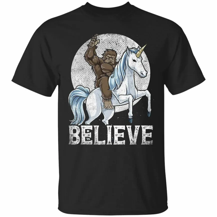 Bigfoot Riding Unicorn T-Shirt Funny Sasquatch Vintage Tee Short Sleeve 4XL 5XL Funny Tee Shirt male brand tshirt summer
Bigfoot Riding Unicorn T-Shirt Funny Sasquatch Vintage Tee Short Sleeve 4XL 5XL Funny Tee Shirt male brand tshirt summer