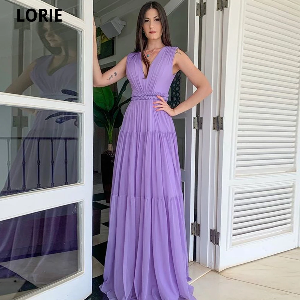 LORIE V-neck A Line Evening Dresses 2022 Sleeveless Simple Long Prom Party Dress 2022 Chiffon Formal Gowns Vestidos de festa
LORIE V-neck A Line Evening Dresses 2022 Sleeveless Simple Long Prom Party Dress 2022 Chiffon Formal Gowns Vestidos de festa