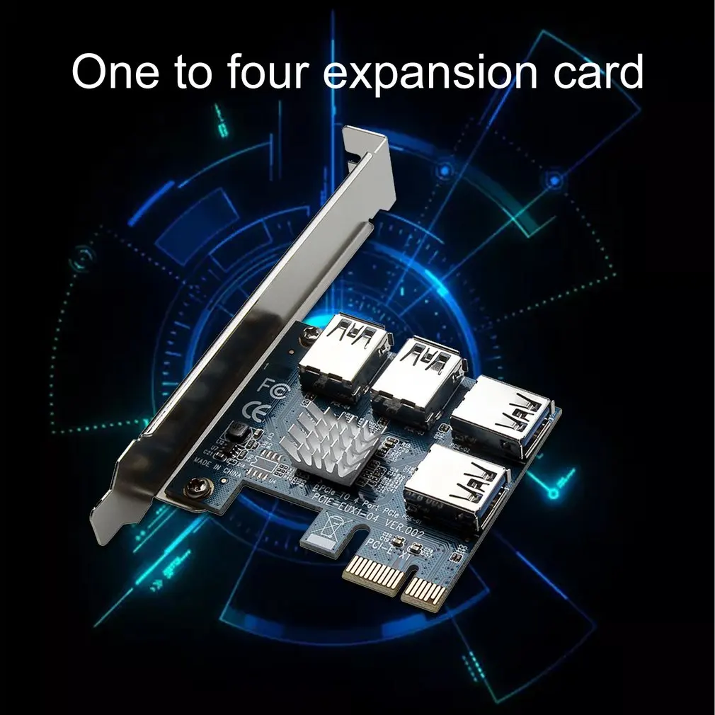 PCI-E One To Four USB3.0 Interface Expansion Card Multiplier Hub Adapter For Mining Miner BTC Devices
PCI-E One To Four USB3.0 Interface Expansion Card Multiplier Hub Adapter For Mining Miner BTC Devices