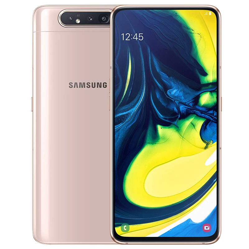 Samsung A80 6 7 &quotSuper AMOLED 1080*2400 Восьмиядерный 3700 мАч Поддержка NFC отпечатков пальцев ID 25