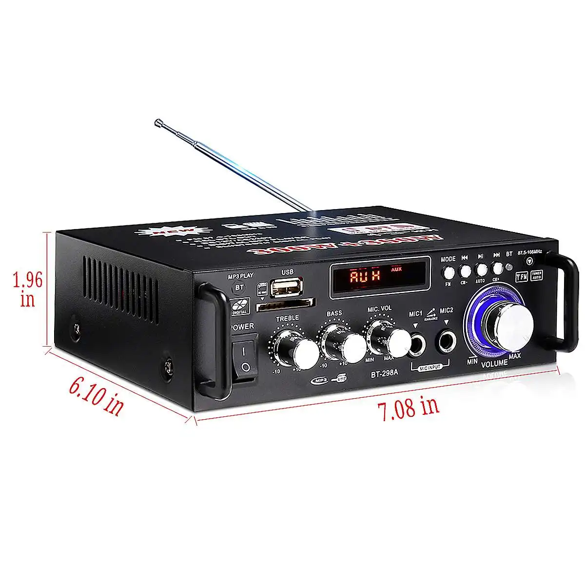 600w Home HIFI Digital Amplifier USB FM Radio Car Audio Bluetooth Amplifiers Player Subwoofer Theater Sound With Remote Control
600w Home HIFI Digital Amplifier USB FM Radio Car Audio Bluetooth Amplifiers Player Subwoofer Theater Sound With Remote Control
