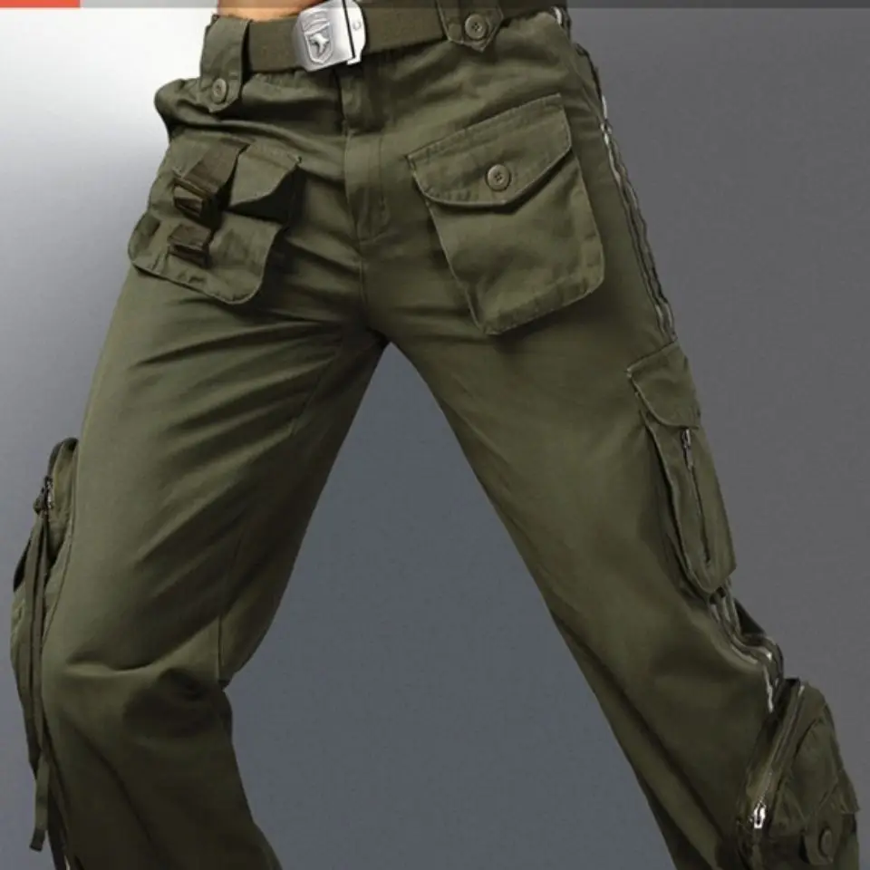 Cargo Pants Men Outwear Multi Pocket Tactical Military Army Straight Slacks Pants Trousers Overalls Zipper Pocket Male Pants
Cargo Pants Men Outwear Multi Pocket Tactical Military Army Straight Slacks Pants Trousers Overalls Zipper Pocket Male Pants