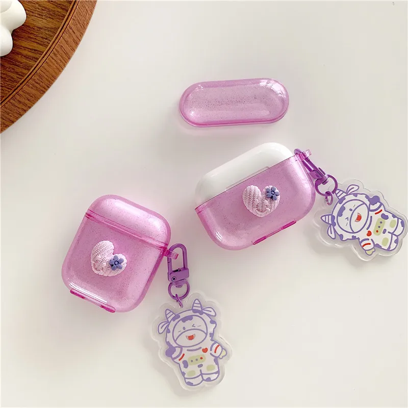 Cute Heart Creativity Cow Keychain For Airpods Case Silicone Cover For Airpods Pro 3 2 1 Case Earphone Headphone Case Protective
Cute Heart Creativity Cow Keychain For Airpods Case Silicone Cover For Airpods Pro 3 2 1 Case Earphone Headphone Case Protective