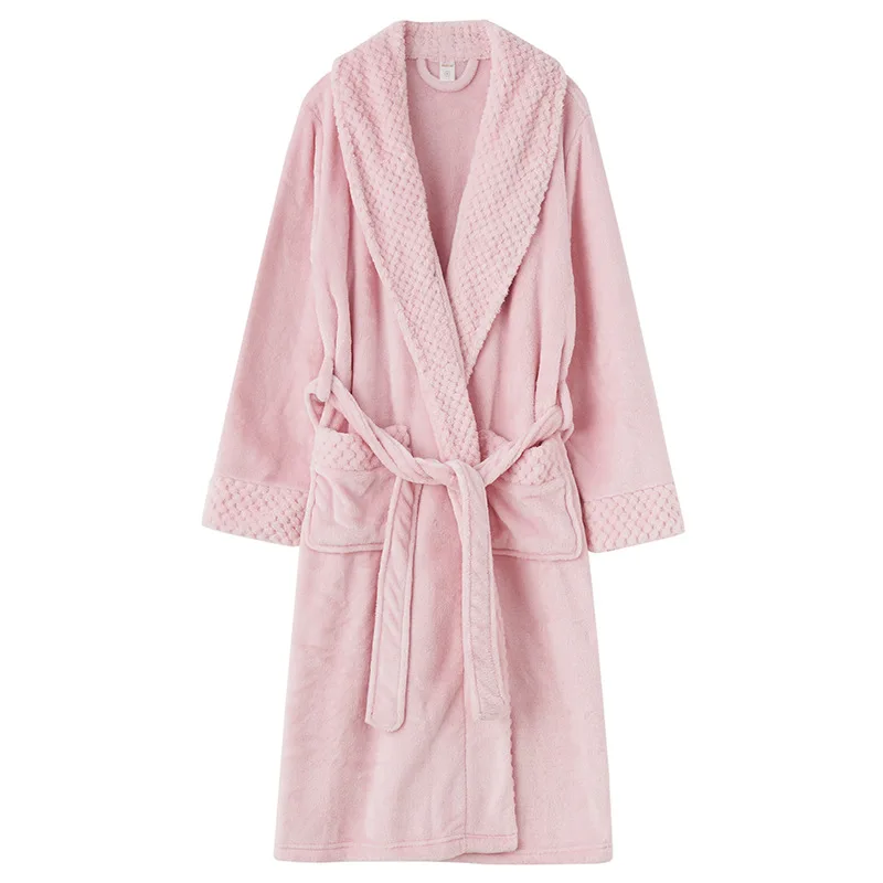 Lovers Pajamas Coral Long Bathrobe Flannel Nightgown Male Autumn Winter Flannel Nightgown Enlarged Thick Women Bath Robe Men
Lovers Pajamas Coral Long Bathrobe Flannel Nightgown Male Autumn Winter Flannel Nightgown Enlarged Thick Women Bath Robe Men