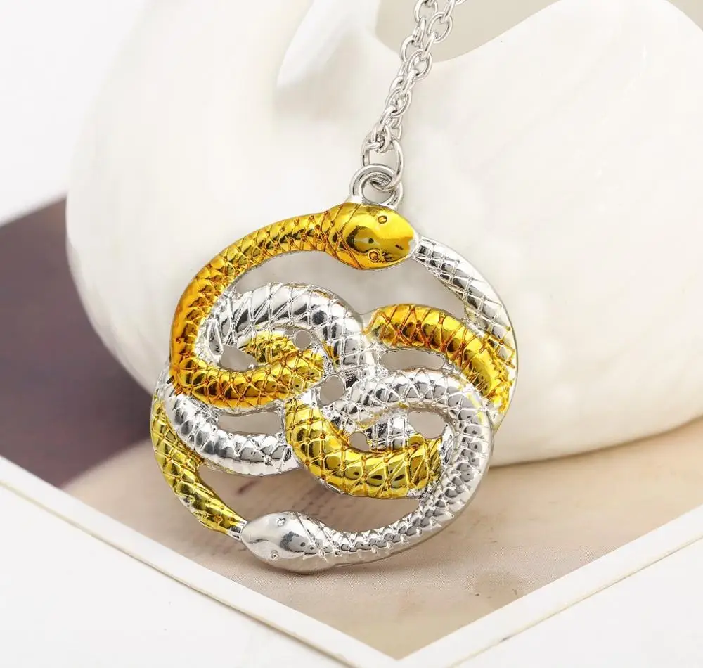 HP Potter Jewelry Neverending Story Snake Pendant Necklaces Hot Movie Necklace Choker 
HP Potter Jewelry Neverending Story Snake Pendant Necklaces Hot Movie Necklace Choker