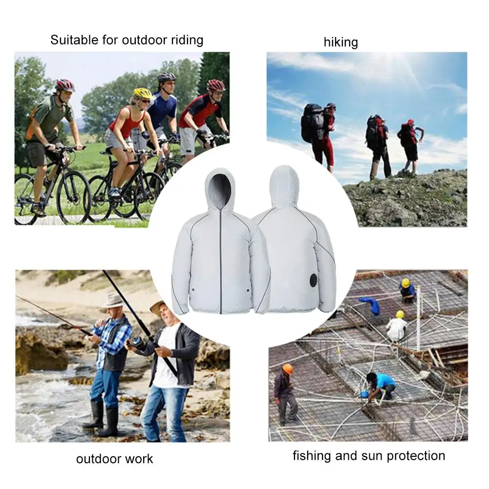 Cooling Jacket Sun Protection Clothing Air Conditioned Clothes Reflective Washable Fan Sun Protection Clothing Beauty Tools
Cooling Jacket Sun Protection Clothing Air Conditioned Clothes Reflective Washable Fan Sun Protection Clothing Beauty Tools