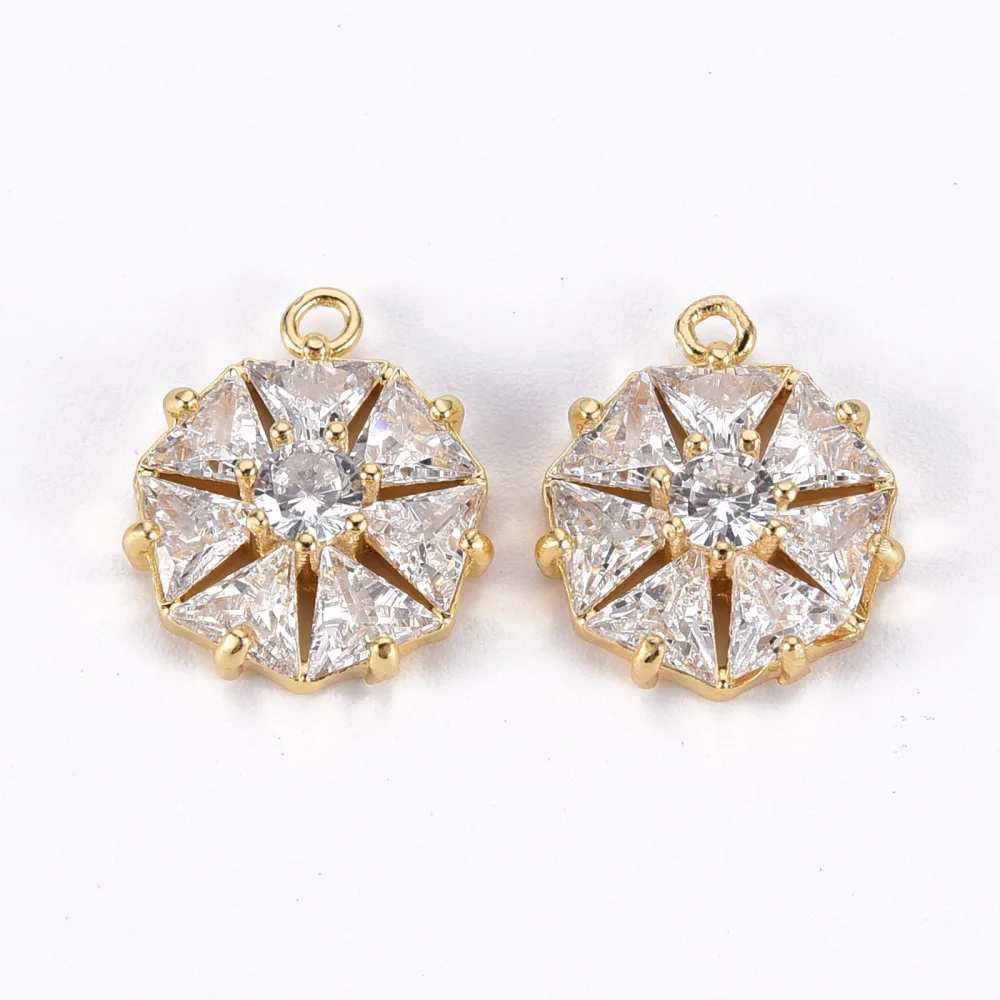 1 pc Brass Micro Pave Clear Cubic Zirconia Charms Flat Round Real 18K Gold Plated 14x12x2mm Hole: 1.2mm
1 pc Brass Micro Pave Clear Cubic Zirconia Charms Flat Round Real 18K Gold Plated 14x12x2mm Hole: 1.2mm