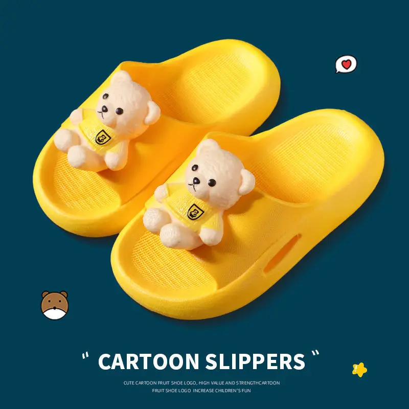KUAFU Cartoon Slippers Cute Bear Kids Shoes Non Slip Soft Toddler Baby Footwear Boys Girls Children's Beach Sandals Summer Fruit
KUAFU Cartoon Slippers Cute Bear Kids Shoes Non Slip Soft Toddler Baby Footwear Boys Girls Children's Beach Sandals Summer Fruit