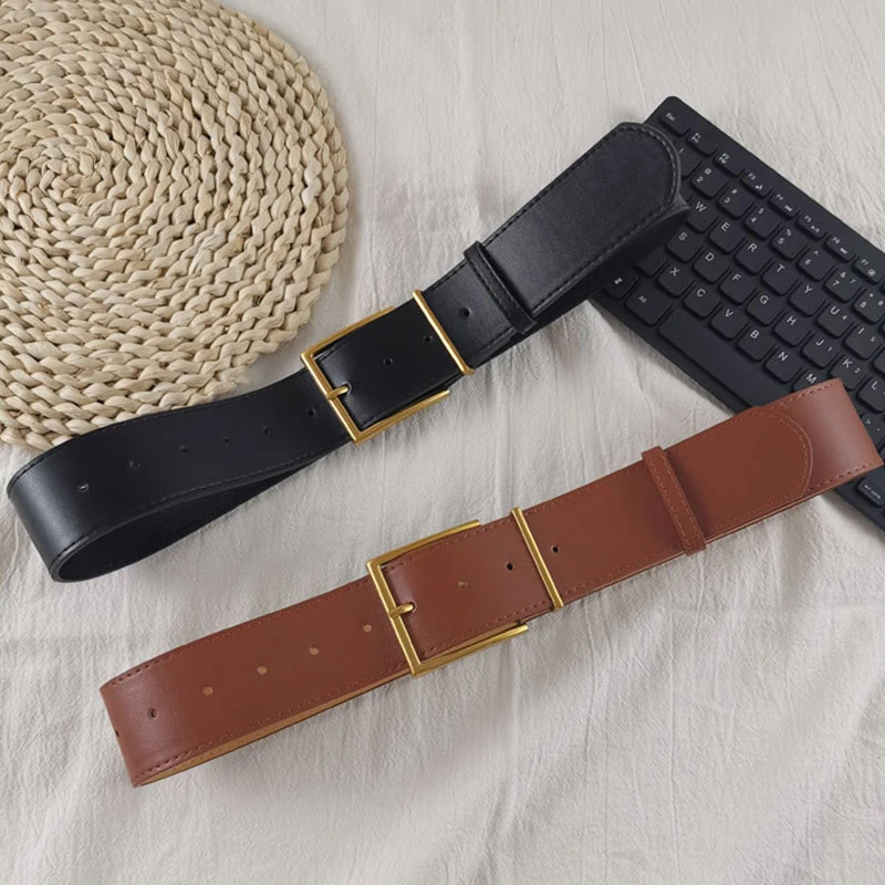 Fashion Wide Belt For Women Girls Solid Color Simple All-match Imitation Leather Waist Strap Coat Dress Simple Dress Waistband
Fashion Wide Belt For Women Girls Solid Color Simple All-match Imitation Leather Waist Strap Coat Dress Simple Dress Waistband