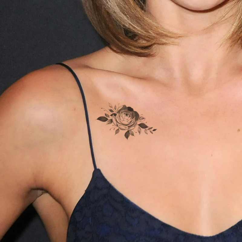 Waterproof Temporary Tattoo Sticker Black Rose Flower Clusters Design Fake Tattoos Flash Tatoos Arm Chest Body Art for Women Men
Waterproof Temporary Tattoo Sticker Black Rose Flower Clusters Design Fake Tattoos Flash Tatoos Arm Chest Body Art for Women Men