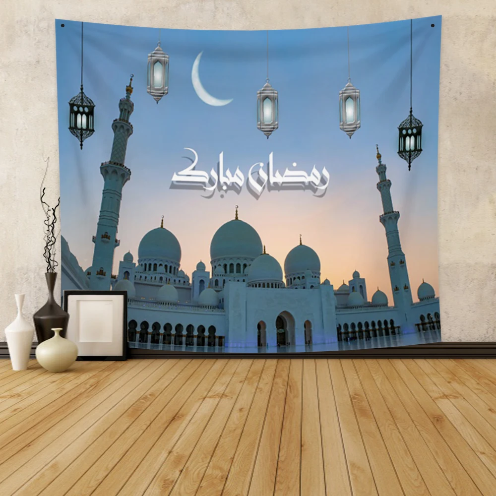 Laeacco Muslim Lantern Palace Tapestry Background Cloth Wall Ramadan Festival Decoration Moon Hanging Tapestry
Laeacco Muslim Lantern Palace Tapestry Background Cloth Wall Ramadan Festival Decoration Moon Hanging Tapestry