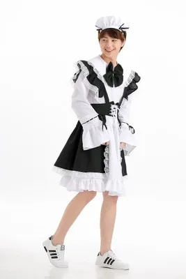 Women Maid Outfit Anime Long Dress Black and White Apron Dress Lolita Dresses Cosplay Costume
Women Maid Outfit Anime Long Dress Black and White Apron Dress Lolita Dresses Cosplay Costume