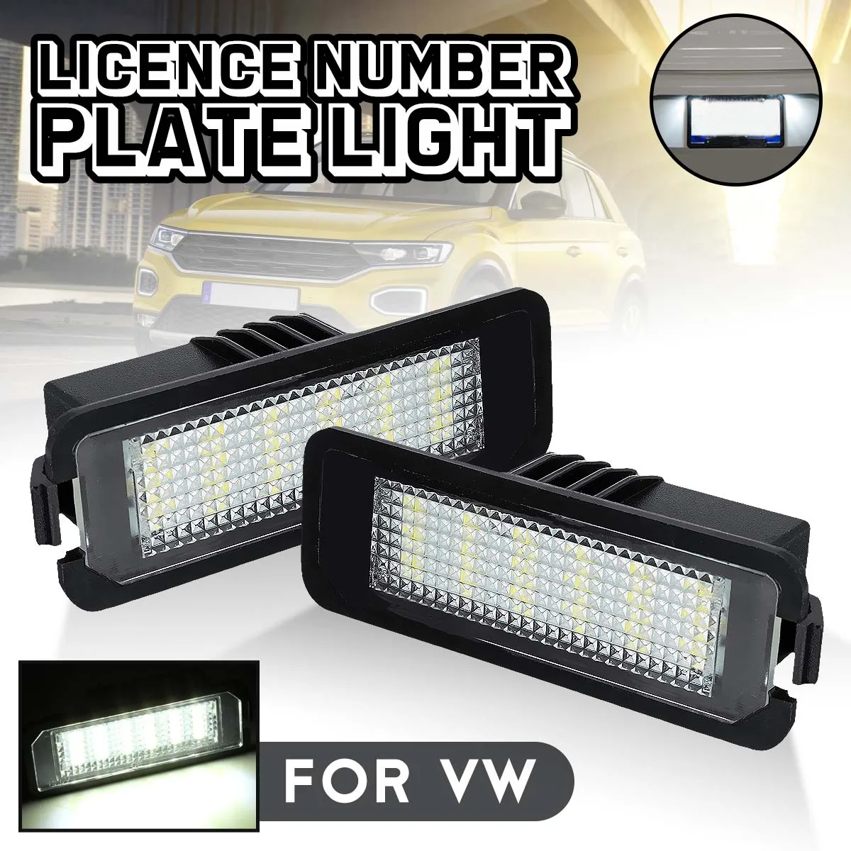 2pcs LED Number License Plate Light Lamp Error Free for VW Golf 4 5 6 Passat Polo CC Eos/Scirocco SEAT Porsche 911 Skoda Superb
2pcs LED Number License Plate Light Lamp Error Free for VW Golf 4 5 6 Passat Polo CC Eos/Scirocco SEAT Porsche 911 Skoda Superb