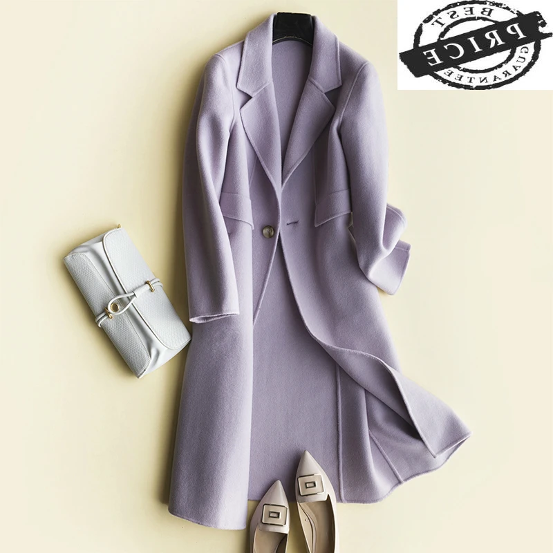 Зимнее 100% осеннее шерстяное пальто Женская Корейская теплая весенняя одежда шерстяные куртки женские длинные тонкие пальто 2021 LWL151a 
Зимнее 100% осеннее шерстяное пальто Женская Корейская теплая весенняя одежда шерстяные куртки женские длинные тонкие пальто 2021 LWL151a