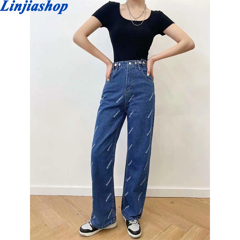 Summer New 2021 Womens Boyfriend Jeans Trousers High Waist Chic Denim Pants Trousers Straight Blue Korean Denim Jeans 
Summer New 2021 Womens Boyfriend Jeans Trousers High Waist Chic Denim Pants Trousers Straight Blue Korean Denim Jeans