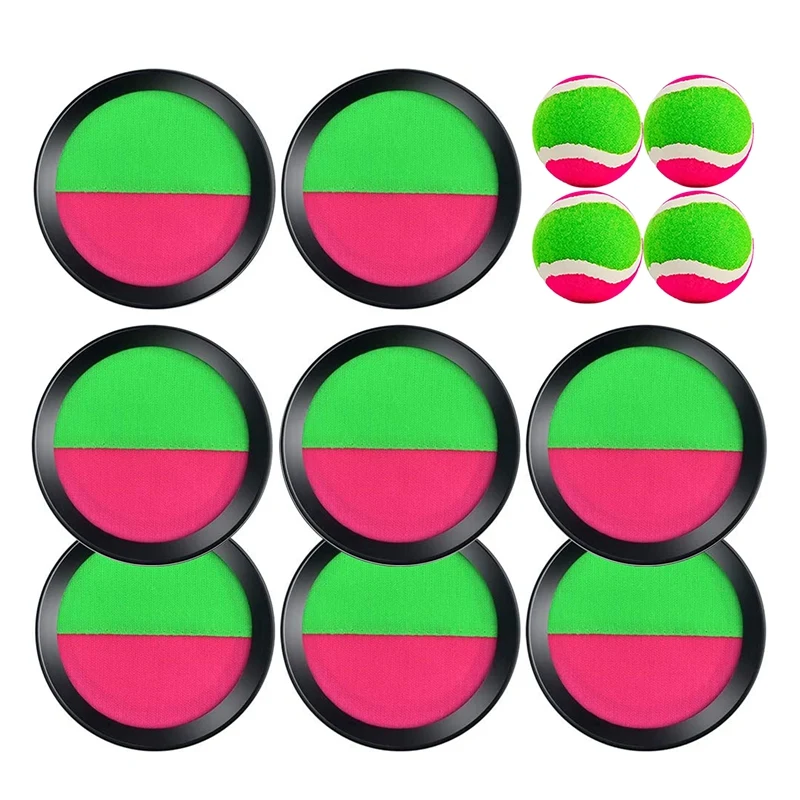 TOY Paddle Toss And Catch Ball Set Toss Paddle Ball Game With 4 Sticky Balls 8 Paddles For Outdoor Games Gift
TOY Paddle Toss And Catch Ball Set Toss Paddle Ball Game With 4 Sticky Balls 8 Paddles For Outdoor Games Gift