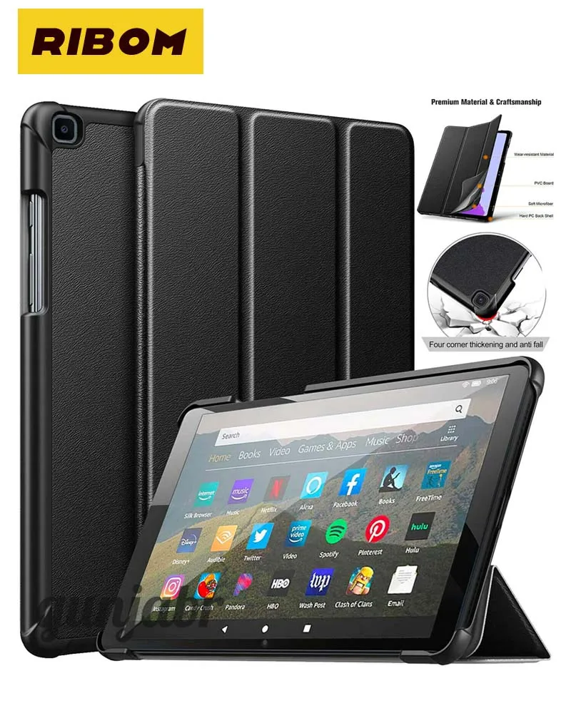 All Tablet Smart Leather Stand Cover Case For Amazon Kindle Fire 7, HD 8, HD 10 Smart Case Generation Cover
All Tablet Smart Leather Stand Cover Case For Amazon Kindle Fire 7, HD 8, HD 10 Smart Case Generation Cover