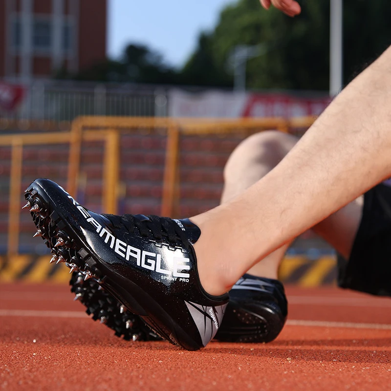 Men Track Field Shoes Women Spikes Sneakers Athlete Running Training Shoes Lightweight Racing Match Spike Sport Shoes Size 35-45
Men Track Field Shoes Women Spikes Sneakers Athlete Running Training Shoes Lightweight Racing Match Spike Sport Shoes Size 35-45