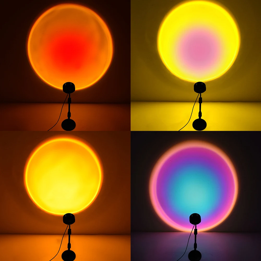Sunset Projection LED Light Multifunctional With USB Floor Stand 90 Degree Rotation Bar Room Decor Modern Night Lamp Background
Sunset Projection LED Light Multifunctional With USB Floor Stand 90 Degree Rotation Bar Room Decor Modern Night Lamp Background