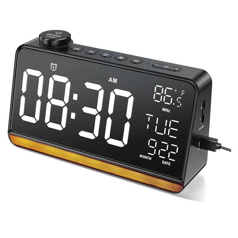 AU04 -Alarm Clock for Bedroom 9 Inch Digital Clock Radios with USB Charger Dual Alarm Clock Radio 4 Sleep Sound Machine 
AU04 -Alarm Clock for Bedroom 9 Inch Digital Clock Radios with USB Charger Dual Alarm Clock Radio 4 Sleep Sound Machine