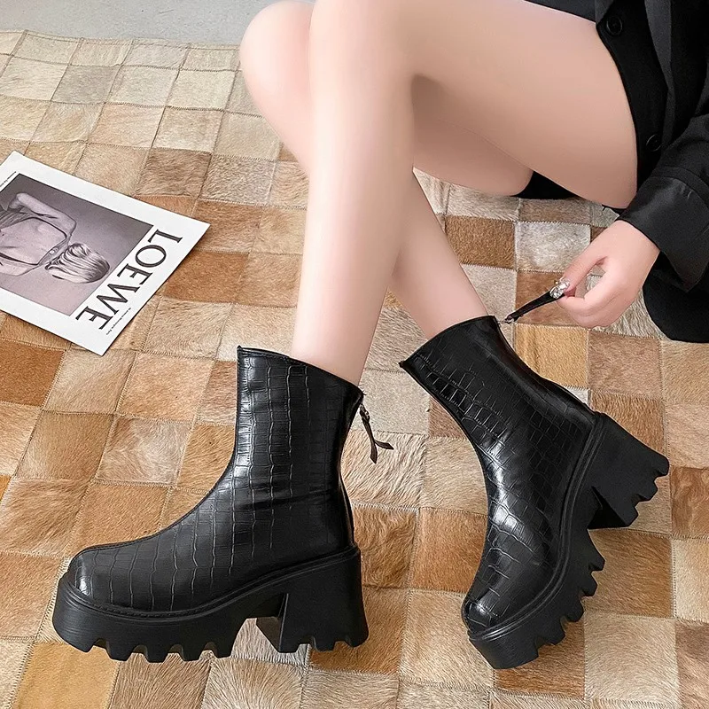 Winter Boots Women 2022 New Chunky Platform Chelsea Mujer Botas Mid Heels Fashion Goth Zipper Shoes Ankle Motorcycle Zapatos
Winter Boots Women 2022 New Chunky Platform Chelsea Mujer Botas Mid Heels Fashion Goth Zipper Shoes Ankle Motorcycle Zapatos