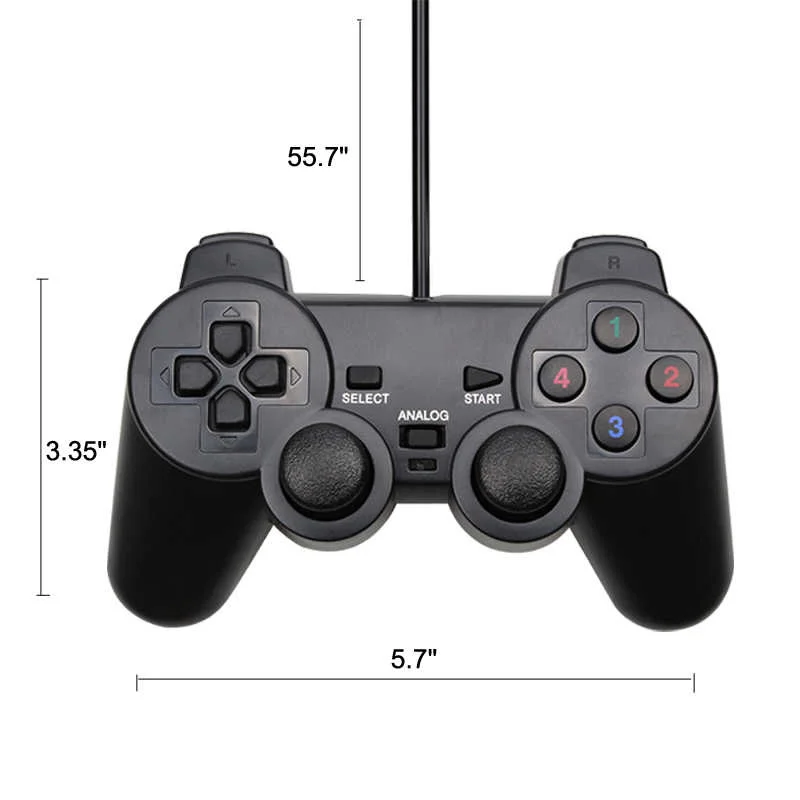 2020 NEW Wired Gamepad USB Game Controller Gaming Joypad Joystick Control For PC Computer Laptop Gamer Black Game Console
2020 NEW Wired Gamepad USB Game Controller Gaming Joypad Joystick Control For PC Computer Laptop Gamer Black Game Console