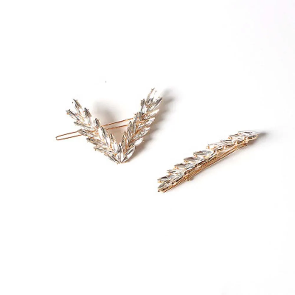 1 Pc Fashion Women Rhinestone Leaf Hairpin Elegant Lady Hair Clip Bangs Barrettes Crystal Hair Jewelry Hair Styling Accessories 
1 Pc Fashion Women Rhinestone Leaf Hairpin Elegant Lady Hair Clip Bangs Barrettes Crystal Hair Jewelry Hair Styling Accessories