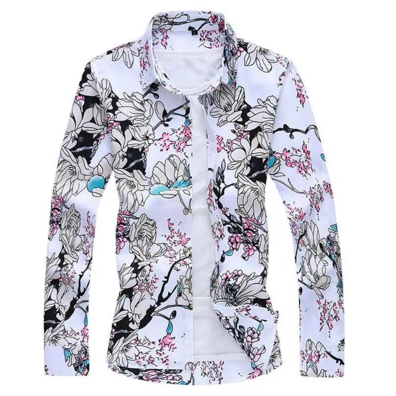Men's Clothing Printed Floral Button Up Casual Loose Shirt Long Sleeve Tops Fashion New Style Single Breasted Male Shirts Hot
Men's Clothing Printed Floral Button Up Casual Loose Shirt Long Sleeve Tops Fashion New Style Single Breasted Male Shirts Hot