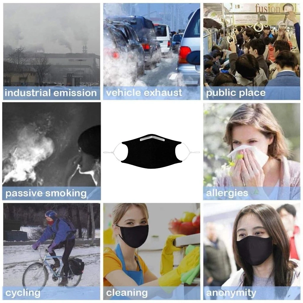 Unisex PM2.5 Black Face Mask Washable Reusable Dustproof Fabric Masks Kids Elastic Earloop Foggy Haze Cycling Mascarillas Mask
Unisex PM2.5 Black Face Mask Washable Reusable Dustproof Fabric Masks Kids Elastic Earloop Foggy Haze Cycling Mascarillas Mask