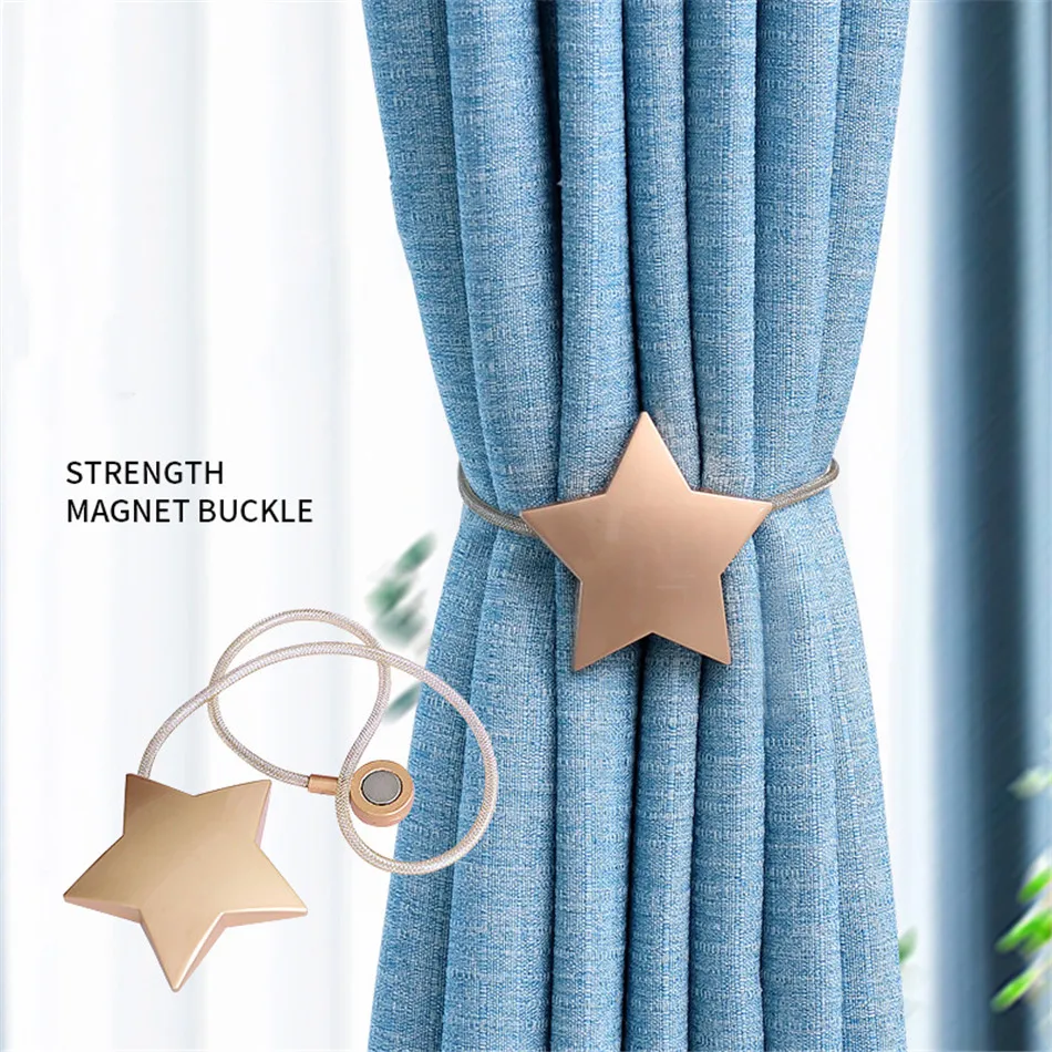 Curtain Strap New Simple Modern Tie Rope Tie Creative Star Magnet Cute Curtain Buckle Tie Drawstring Accessories
Curtain Strap New Simple Modern Tie Rope Tie Creative Star Magnet Cute Curtain Buckle Tie Drawstring Accessories