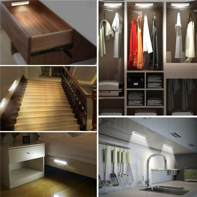 VOGVIGO 1-3 PCS Motion Sensor Cabinet LED Lights Battery PIR Wardrobe Cupboard Light
VOGVIGO 1-3 PCS Motion Sensor Cabinet LED Lights Battery PIR Wardrobe Cupboard Light