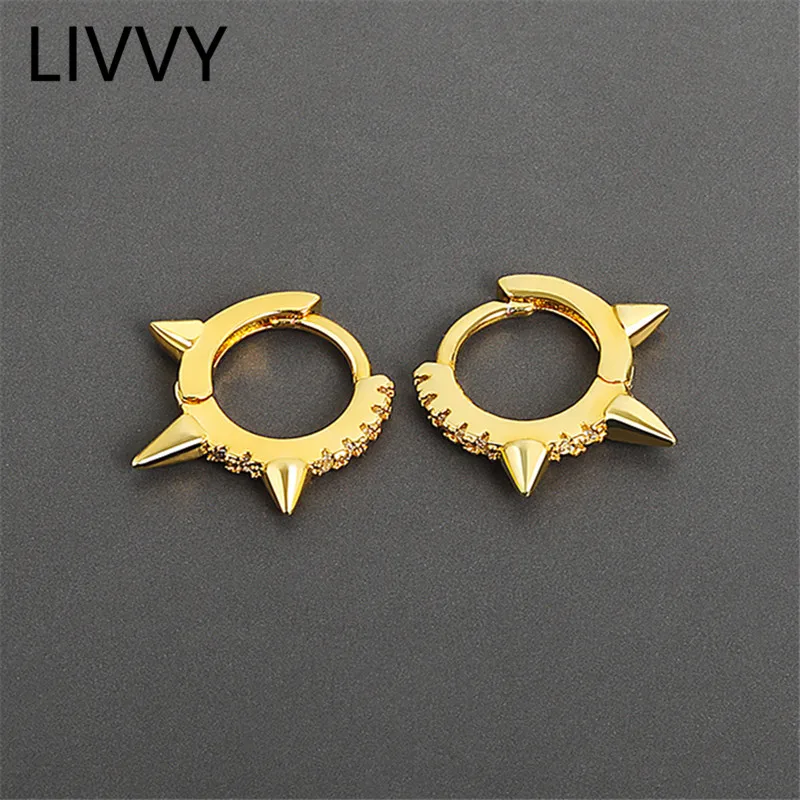 LIVVY Silver Color Punk Hip-Hop Geometric Pendant Hoop Earrings for Women Gold Party Jewelry Accessories Wholesale Trend
LIVVY Silver Color Punk Hip-Hop Geometric Pendant Hoop Earrings for Women Gold Party Jewelry Accessories Wholesale Trend