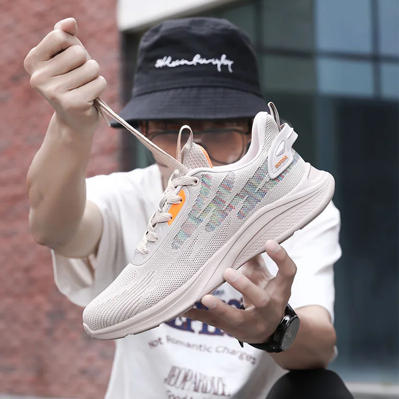 2021 Summer Mens Running Shoes Lightweight Flying Woven Breathable Casual Shoes Camouflage Stripe Sports Large Size Zapatos
2021 Summer Mens Running Shoes Lightweight Flying Woven Breathable Casual Shoes Camouflage Stripe Sports Large Size Zapatos