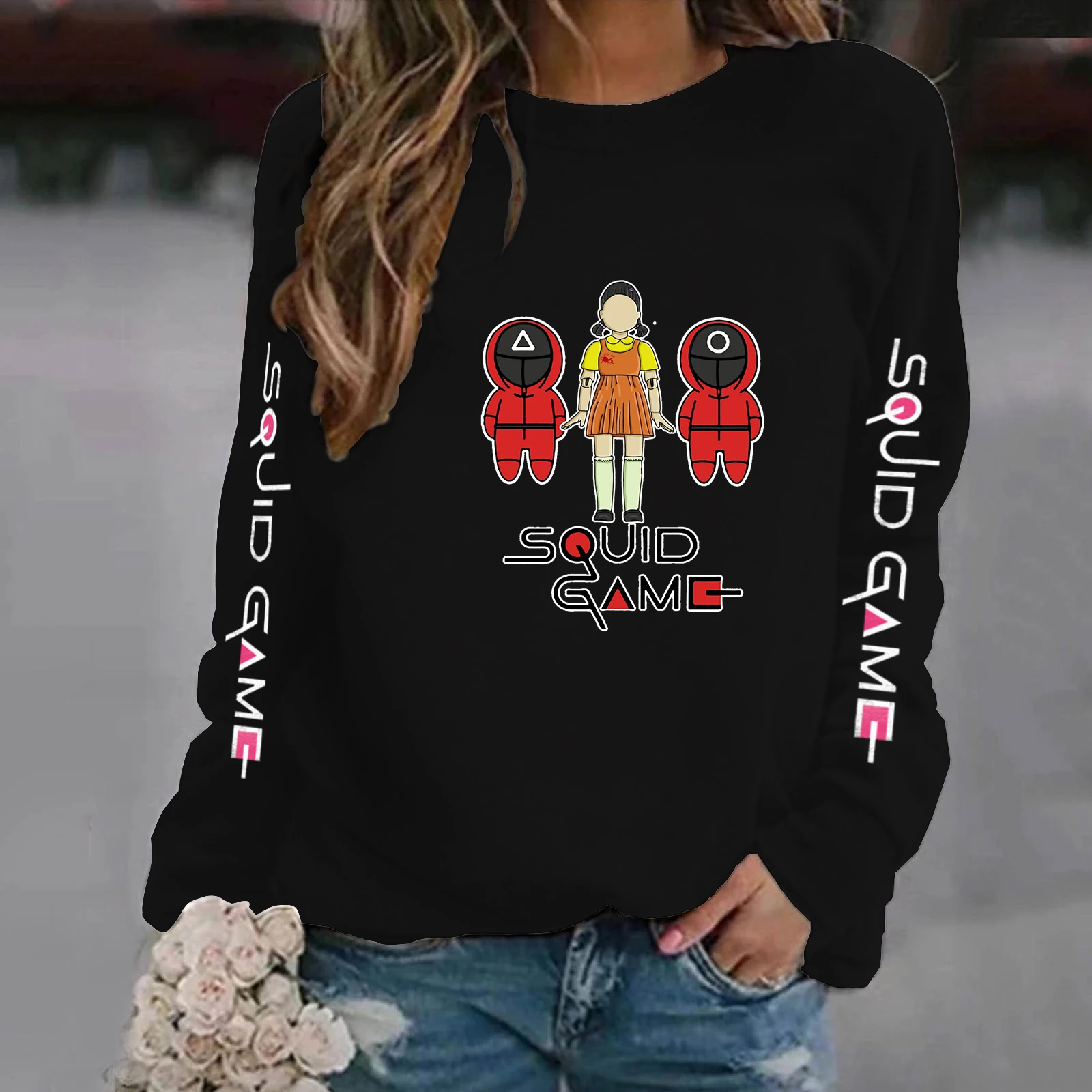 Korean Drama Squid Game Hoodies Round Six Graphic Sweatshirt Harajuku Streetwear Hoodie Korean Fashion Squid Game Sweatshirts
Korean Drama Squid Game Hoodies Round Six Graphic Sweatshirt Harajuku Streetwear Hoodie Korean Fashion Squid Game Sweatshirts
