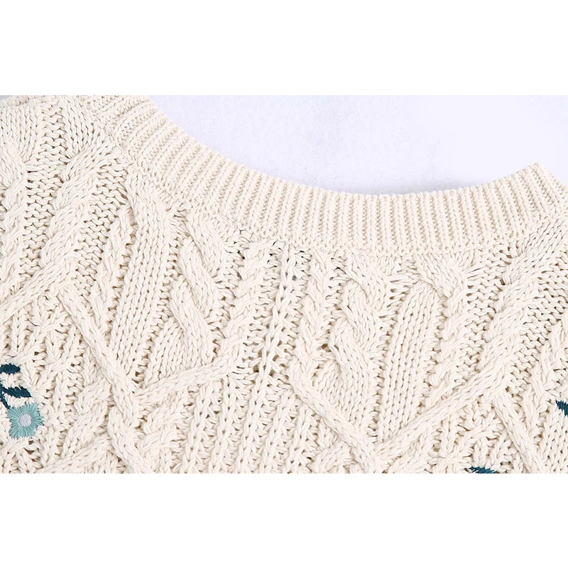Za 2021 Women Flowers Embroidery Knit Tank Top O Neck Sleeveless Ladies Knitted Jumper Tops BB1715
Za 2021 Women Flowers Embroidery Knit Tank Top O Neck Sleeveless Ladies Knitted Jumper Tops BB1715