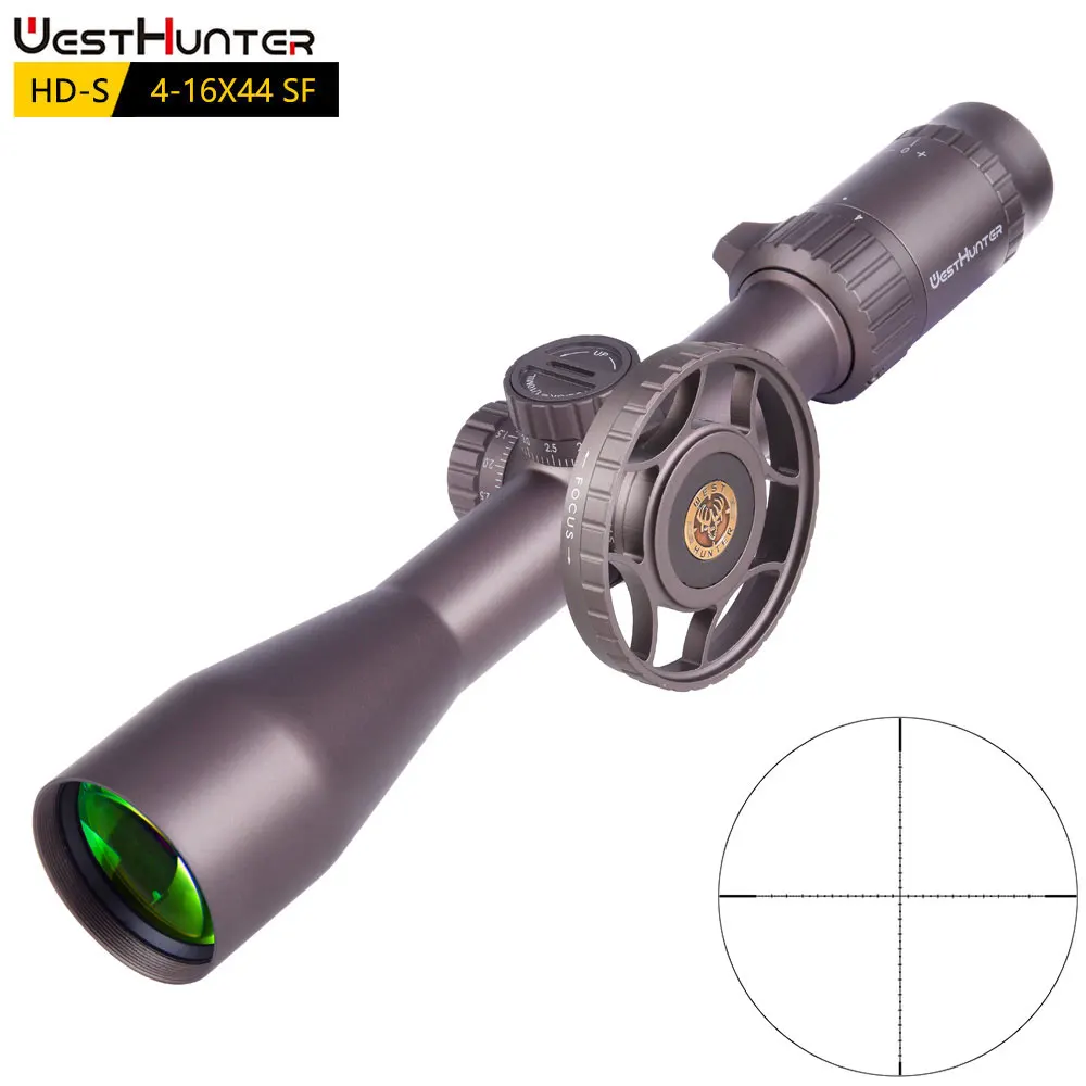 WESTHUNTER HD-S 4-16X44 SF Brown Riflescope Mil Dot Turret Lock Reset Side Parallax Hunting Optical Sights for Shooting .223
WESTHUNTER HD-S 4-16X44 SF Brown Riflescope Mil Dot Turret Lock Reset Side Parallax Hunting Optical Sights for Shooting .223