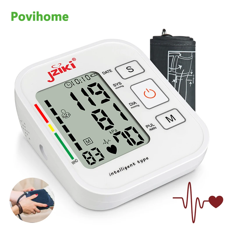 Arm Automatic Blood Pressure Monitor Measuring Arterial Manometer Test Pressure Meter Tonometer Medical Health Device Pulsemeter
Arm Automatic Blood Pressure Monitor Measuring Arterial Manometer Test Pressure Meter Tonometer Medical Health Device Pulsemeter