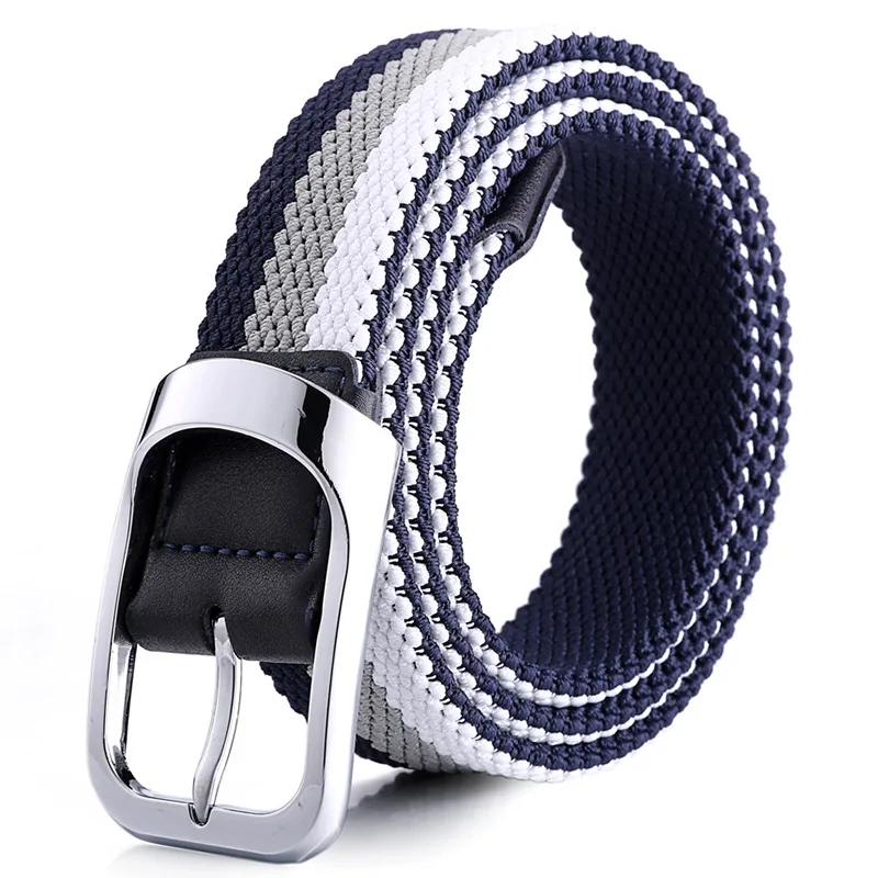 3 Colors Men Women Casual Knitted Pin Buckle Belt Woven Canvas Elastic Expandable Braided Stretch Belts Plain Webbing Strap
3 Colors Men Women Casual Knitted Pin Buckle Belt Woven Canvas Elastic Expandable Braided Stretch Belts Plain Webbing Strap