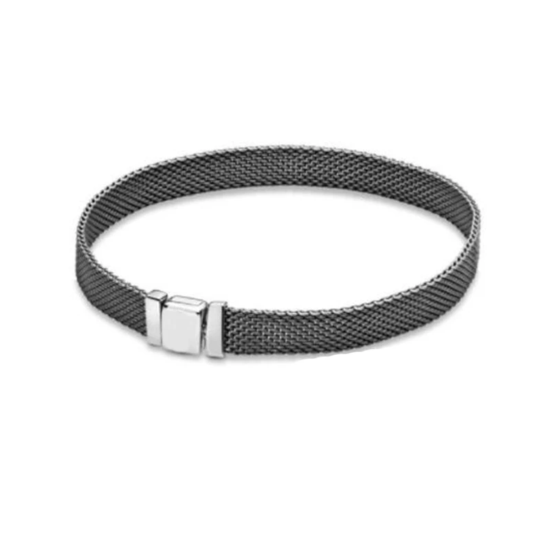 Reflexions Oxidised Mesh Bracelet 100% Real 925 Sterling Silver Reflexions Bracelet Fit Original European Charms Diy Jewelry
Reflexions Oxidised Mesh Bracelet 100% Real 925 Sterling Silver Reflexions Bracelet Fit Original European Charms Diy Jewelry