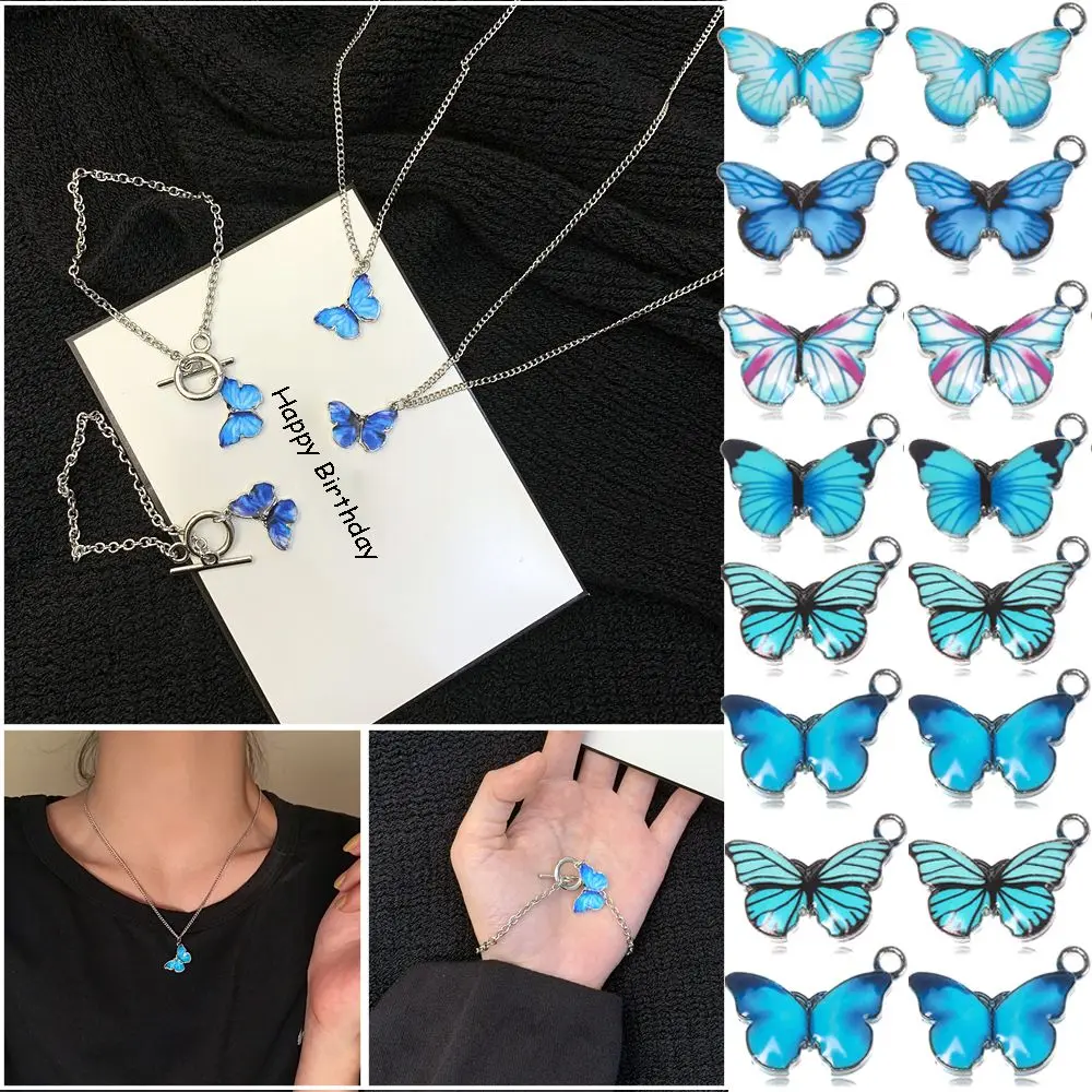 10PCS Gift Earrings Accessories Necklace Bracelet Making Butterfly Charms Handmade Jewelry Blue Enamel Animal Pendants
10PCS Gift Earrings Accessories Necklace Bracelet Making Butterfly Charms Handmade Jewelry Blue Enamel Animal Pendants
