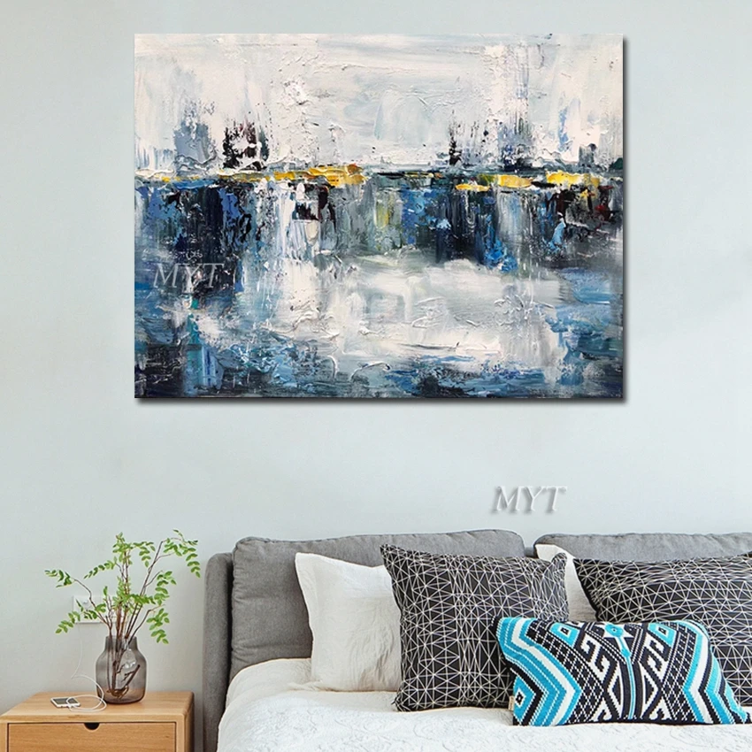 Blue painting knife art single art, home decoration, hand-painted oil painting, fresco, abstract painting, frameless painting
Blue painting knife art single art, home decoration, hand-painted oil painting, fresco, abstract painting, frameless painting