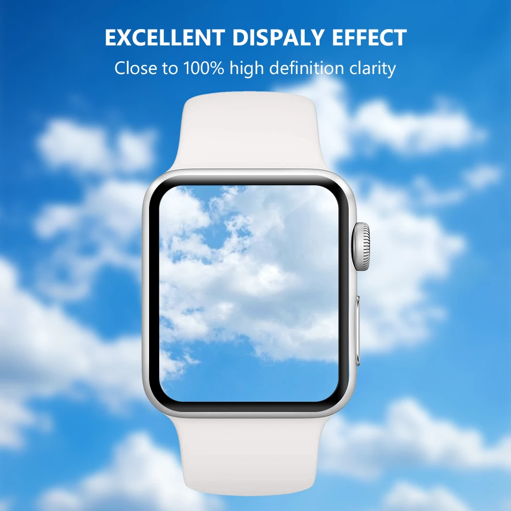 3D curved HD Full Cover screen protector For Apple watch 4/5/6/SE Tempered glass protector 38 40 42 44mm film for Iwatch 1 2 3
3D curved HD Full Cover screen protector For Apple watch 4/5/6/SE Tempered glass protector 38 40 42 44mm film for Iwatch 1 2 3