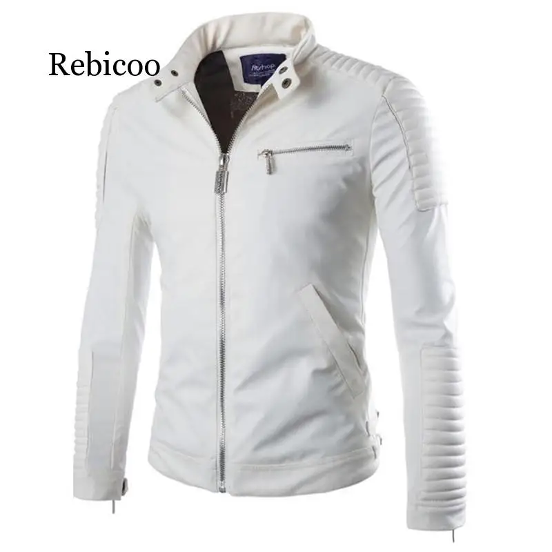 Men's Slim short punk motorcycle collar PU leather jacket fashion solid color youth handsome cycling suit
Men's Slim short punk motorcycle collar PU leather jacket fashion solid color youth handsome cycling suit